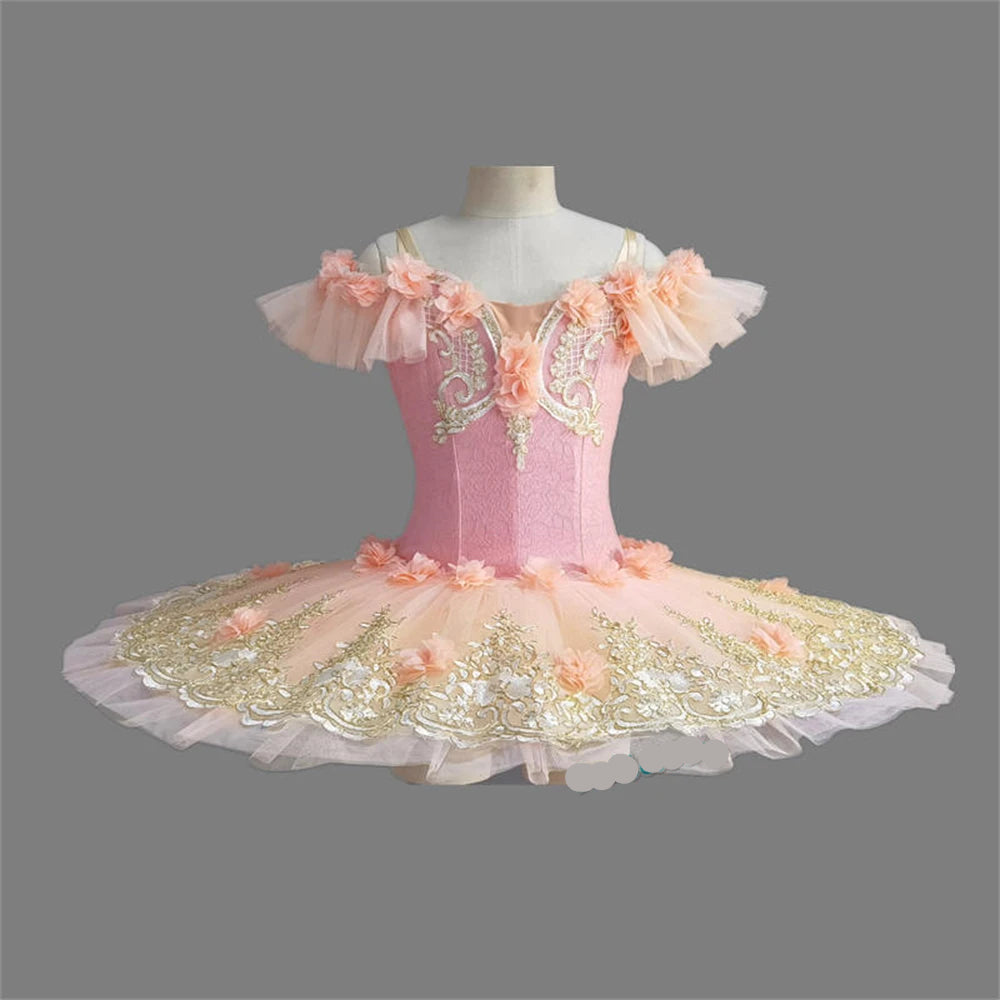 Young Girls Professional Princess Swan Lake Ballerina Costume