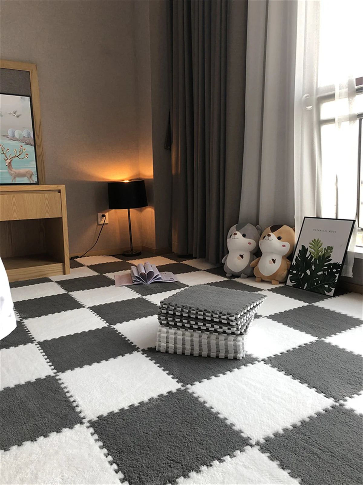 Soft Plush Kids Interlock Floor Mats, 30*30 CM childrensterritory