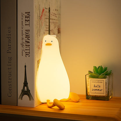Rechargeable Lying Flat Duck LED Night Light for Kids&