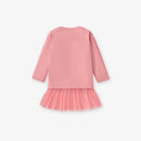 Girls Cartoon Sequin Ballet Shoes Design Cotton Top childrensterritory