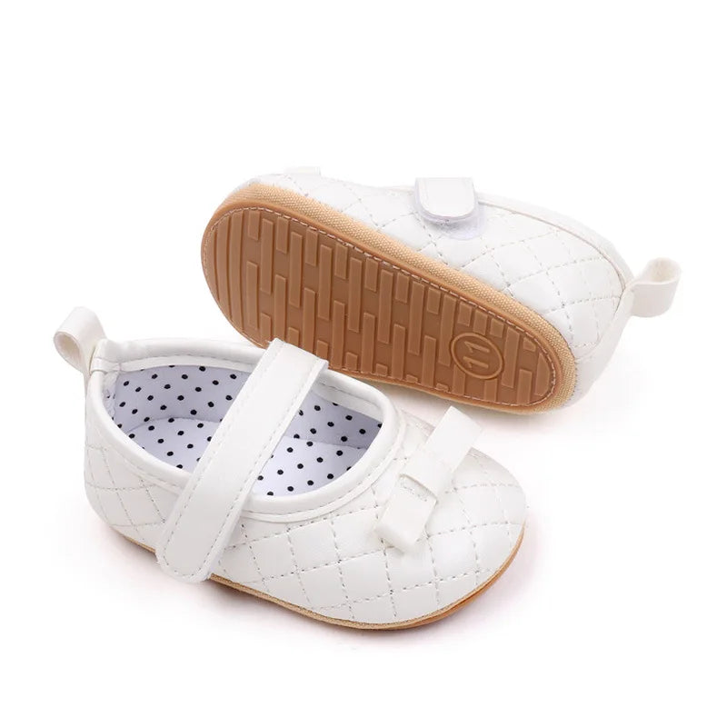 First Walkers Princess Girls Bow Knot Soft Sole Shoes childrensterritory