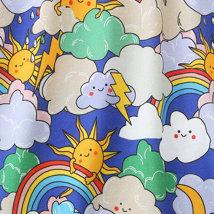 Little Girls Stylish Print Summer Cotton Princess Dresses childrensterritory