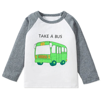 Full Sleeves Cartoon Design Boys Shirts childrensterritory