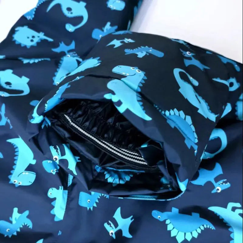 Kids Windproof Thermal Once-Piece Snow Suit Warm Jumpsuit childrensterritory