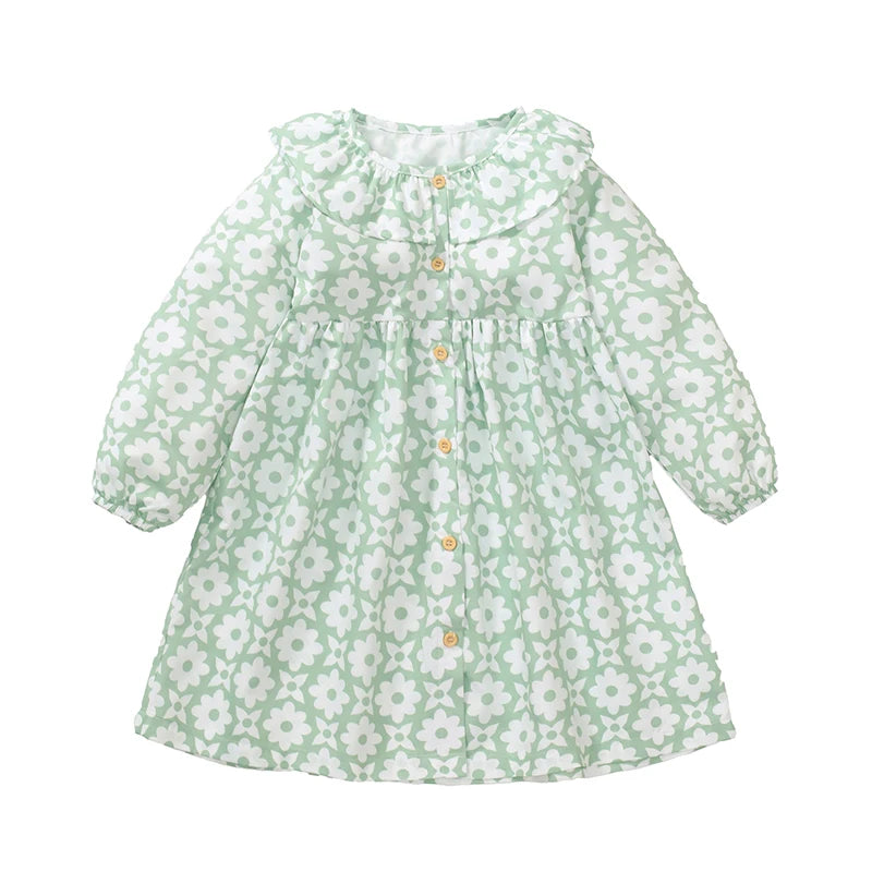 Lovely Cartoon Animals Design Little Girls Casual Dresses childrensterritory