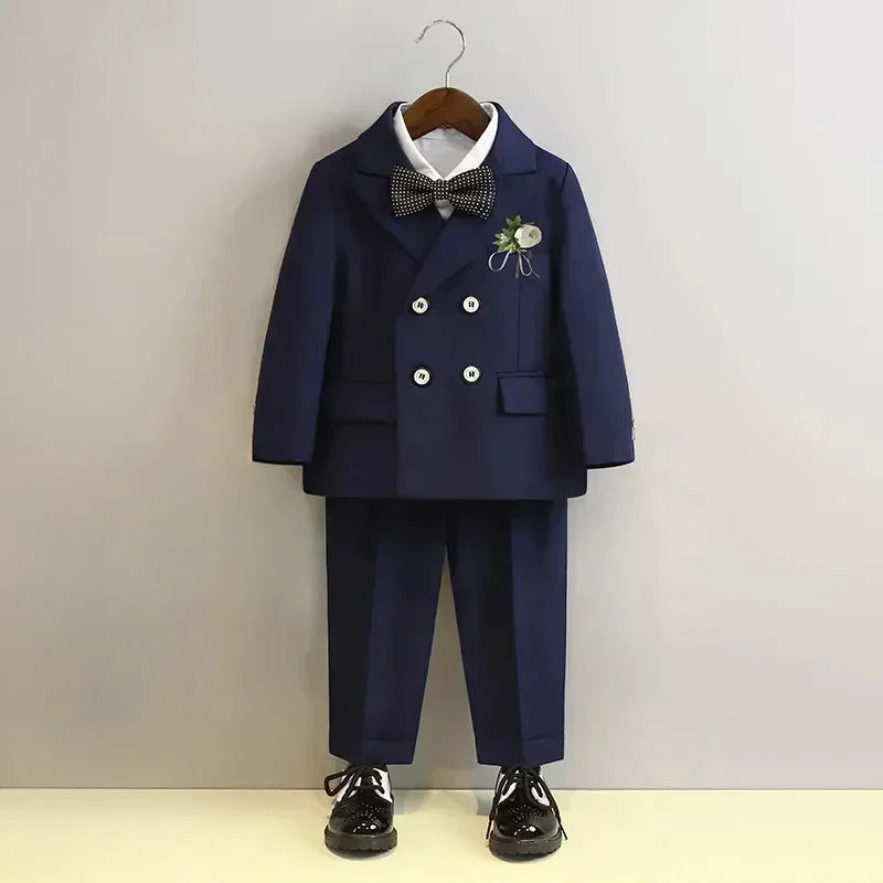 Kids Blazer Vest Pants Formal/Wedding Clothes Set