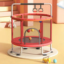 Adjustable Kids Trampoline with Basketball Hoop, Swing, Sandbag childrensterritory
