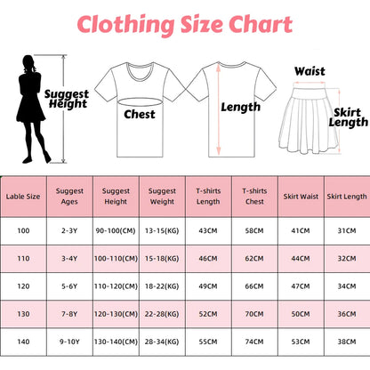 Kids Girls Marie Cat Design Summer T-shirt &amp; Tutu Skirt Set childrensterritory