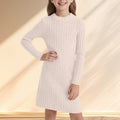 Girls’ Long-Sleeve Elegant Winter Dresses