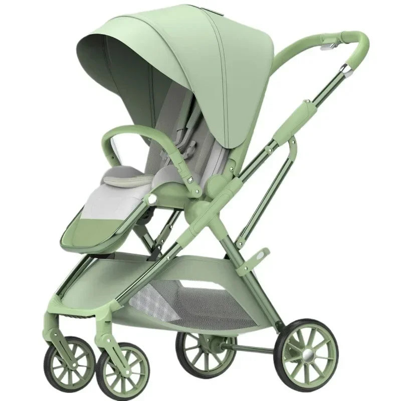 Four-wheeled High-view Portable Baby Stroller childrensterritory