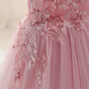 Kids Girls Lace Embroidery Bridesmaid Party Dress childrensterritory