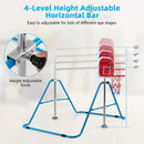 Kids Adjustable Gymnastics Bar with Basketball Hoop childrensterritory