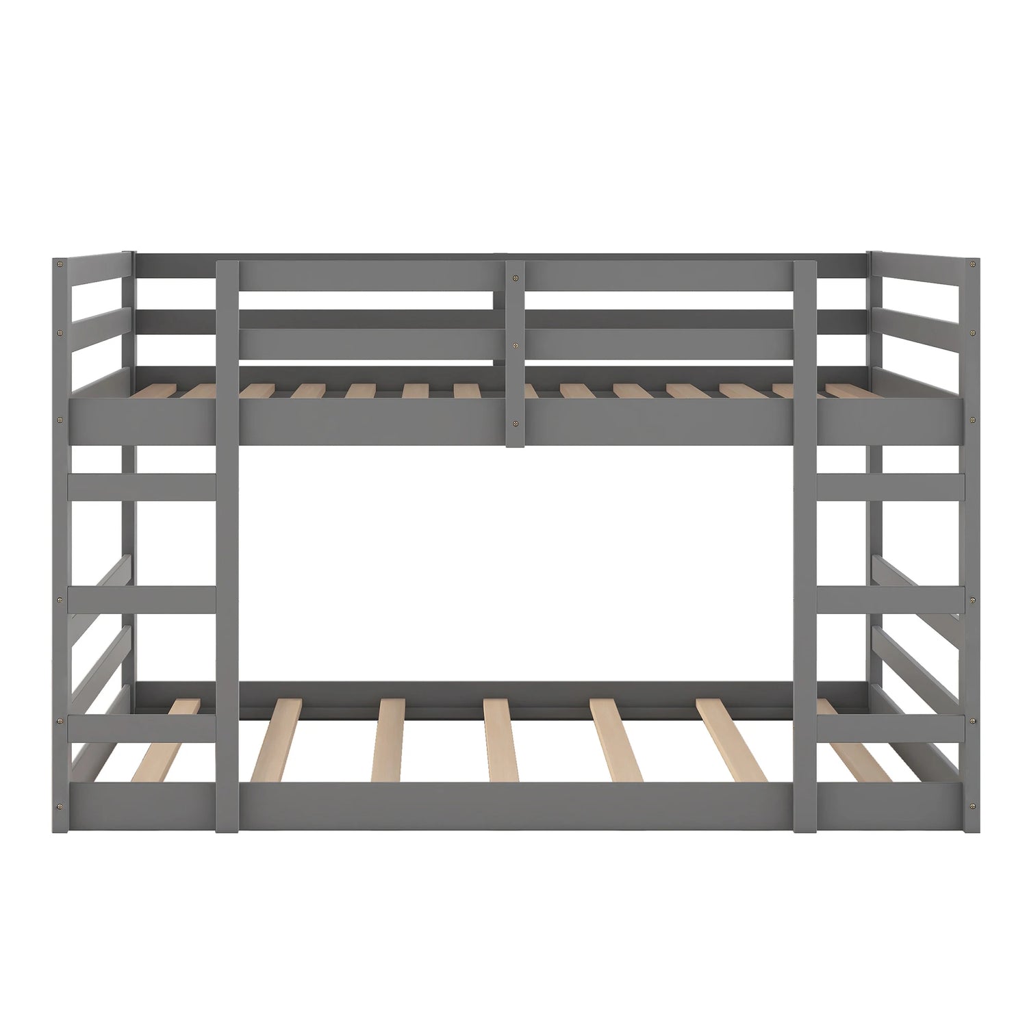 Ladder-equipped Twin Over Twin Bunk Bed for Kids Room childrensterritory