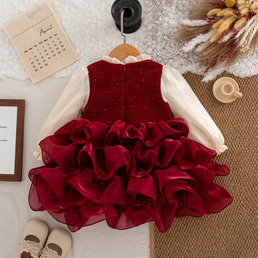 Girls’ Elegant &amp; Stylish Fluffy Party Dresses childrensterritory