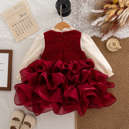 Girls’ Elegant &amp; Stylish Fluffy Party Dresses childrensterritory