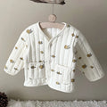 Kids Sleeveless Cotton-padded Printed Warm Coats childrensterritory