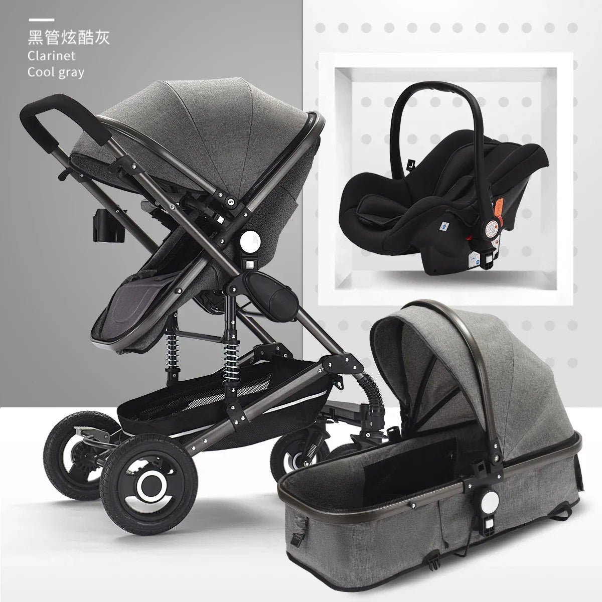 Luxurious Multipurpose High Landscape Infant Pushchair childrensterritory