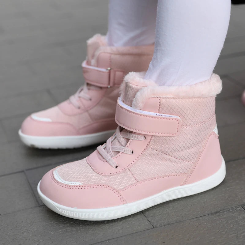Waterproof Rubber Sole Warm Snow Boots for Kids