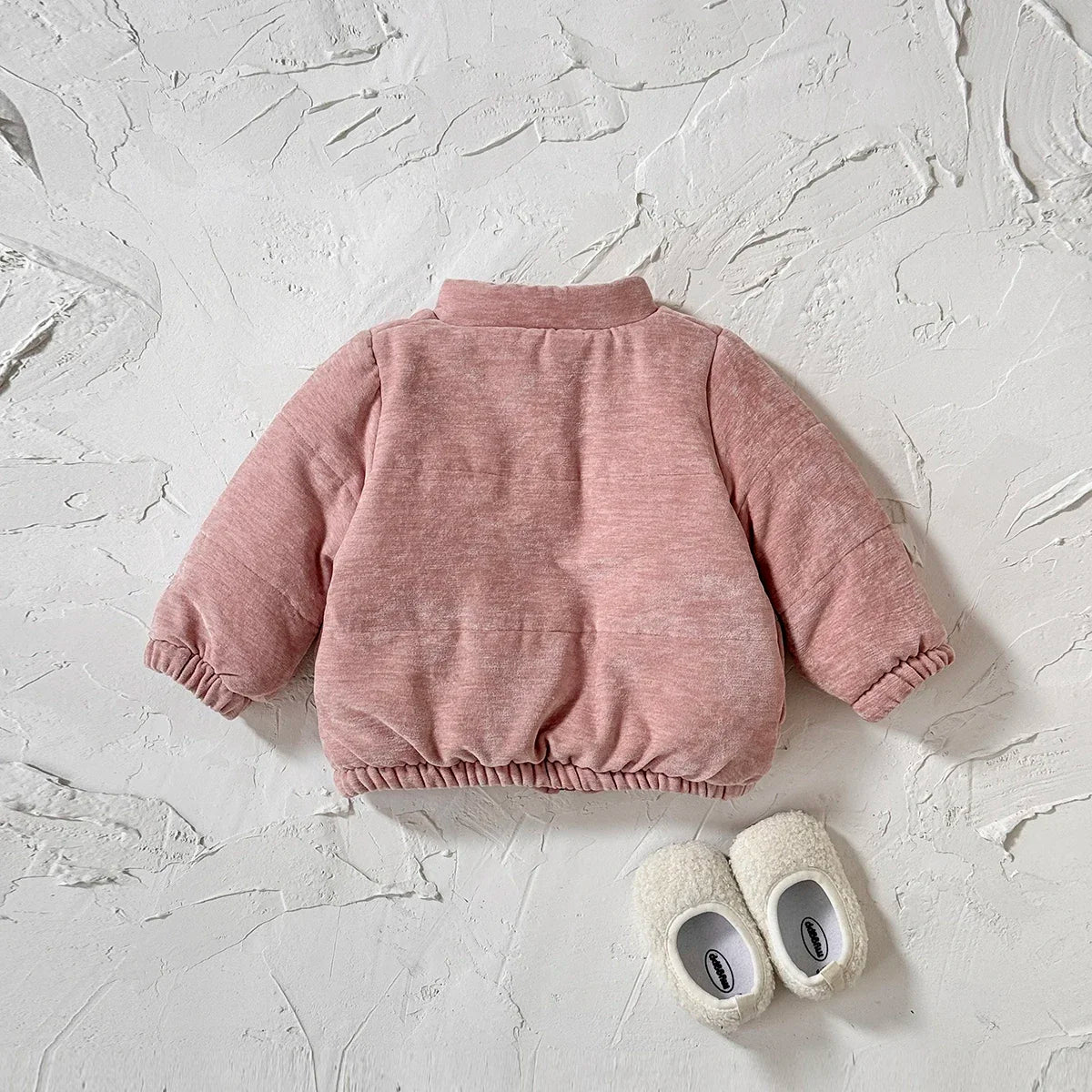 Baby Girls' Long-Sleeved Soft Winter Jackets