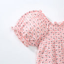 Little Girls Puff Sleeve, Printed Cotton Top childrensterritory