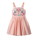 Kids Girls Cute Print Summer Casual Cotton Dresses childrensterritory