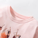 Kids Girls Cartoon Design Long Sleeves Autumn Dresses childrensterritory