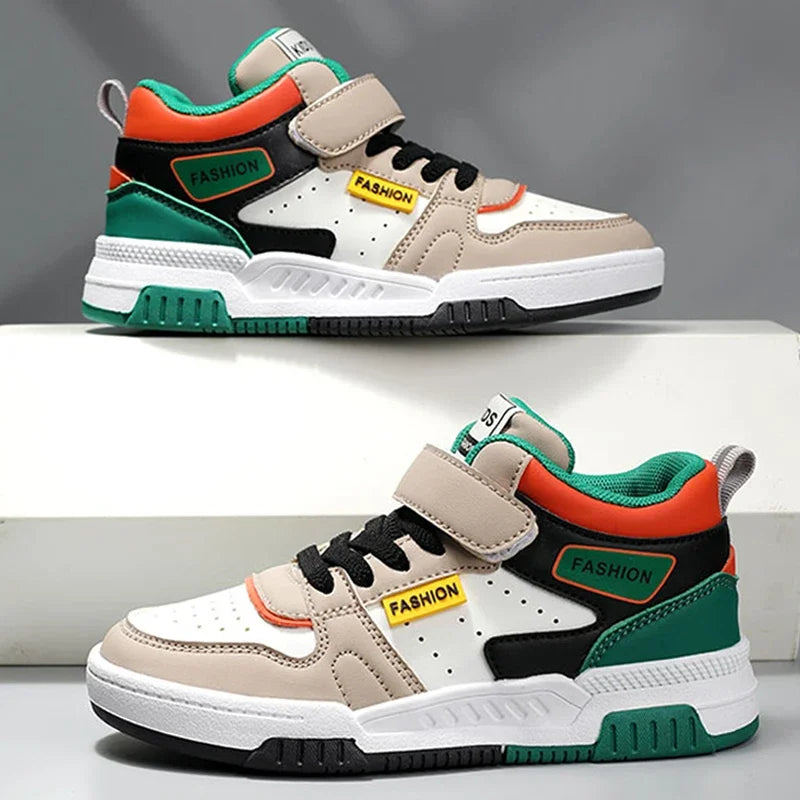 Boys Casual Outdoor Sneakers For Skateboarding And Tennis childrensterritory