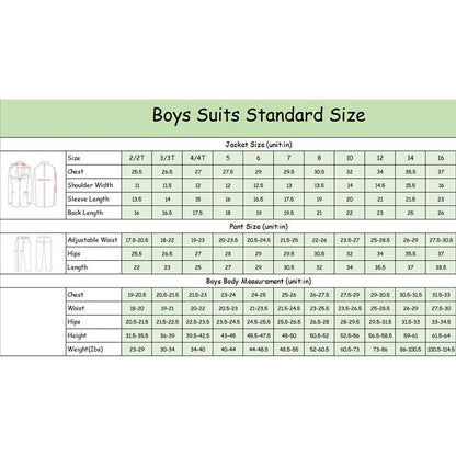 Classic Kids Boys Party Tuxedo Blazer Pants Suit childrensterritory