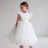 Kids Lace Pearled First Communion Flower Girl Dress childrensterritory