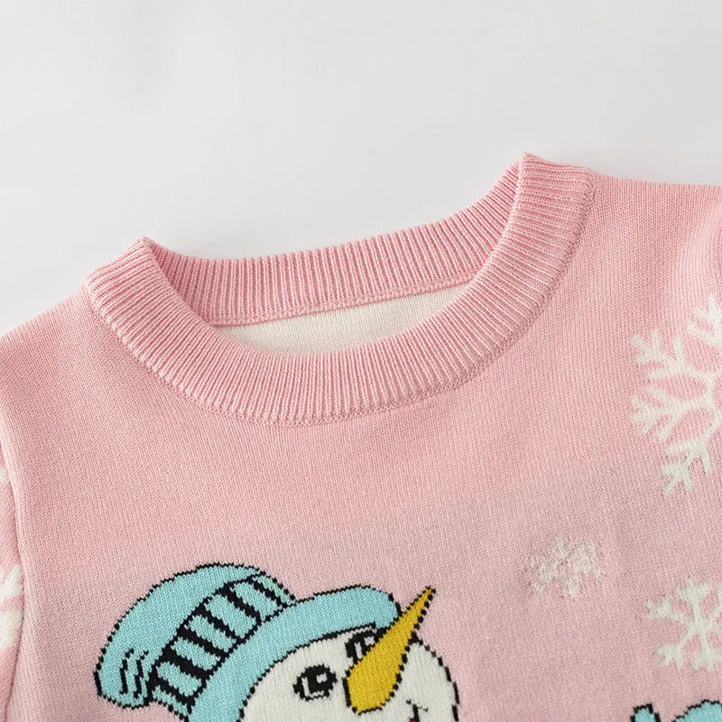 Kids Cartoon Print Soft Warm Sweaters