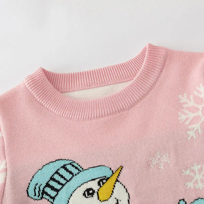 Kids Cartoon Print Soft Warm Sweaters