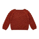 Toddler Girls Popcorn Chunky Knit Pullover Tops and Skirt Set childrensterritory