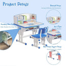 Adjustable Kids' Study Table and Chair Sets