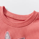 Kids Girls Cartoon Rabbit Embroidery Summer Party Dress childrensterritory