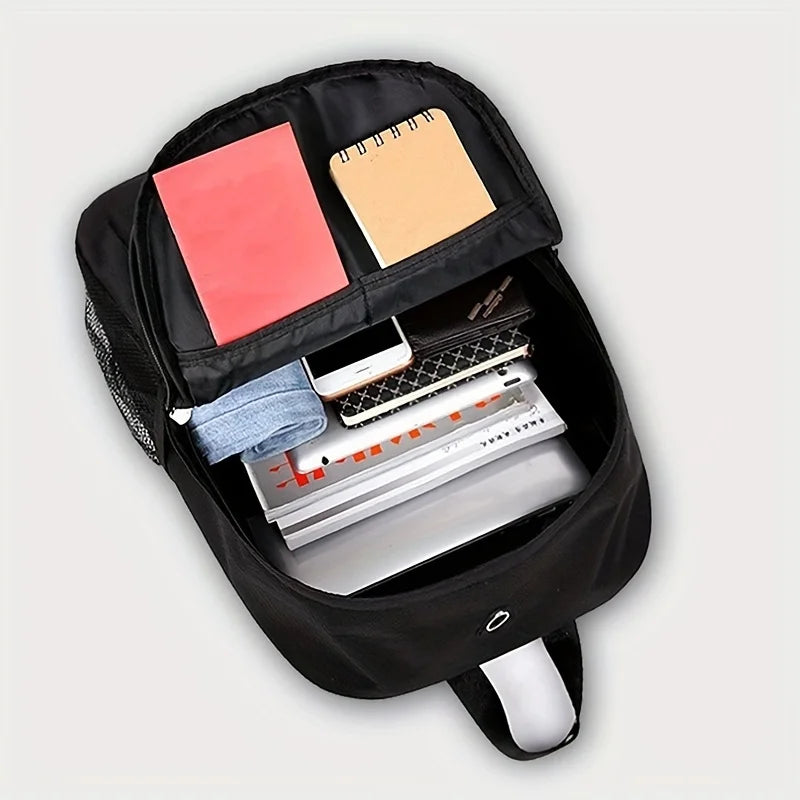 Luminous Animation 2PCS/SET School Bags For Teenagers with USB