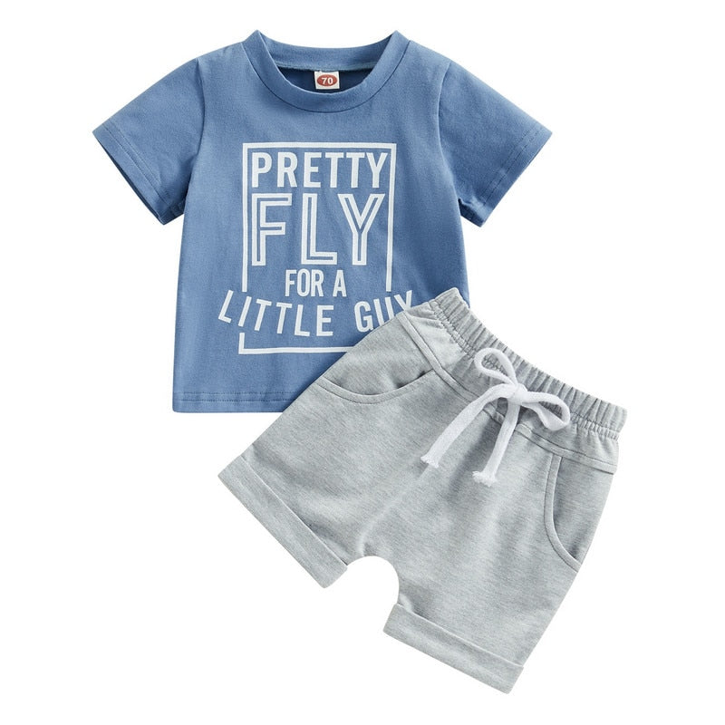 Baby Boys Short Sleeve Tops and Shorts Set for Summer childrensterritory