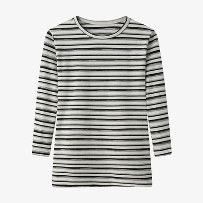 Striped Design 3/4 Sleeves Tops for Teen Girls and Woman childrensterritory