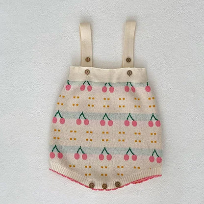 Baby Girl Hollow Out Knitwear Outfit Set