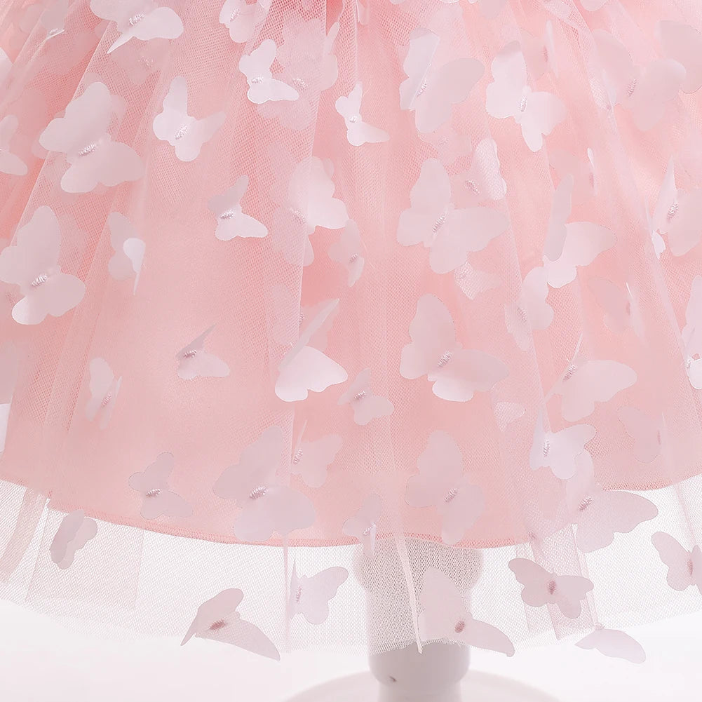 Baby Girl Three-Dimension Butterfly Gown for Baptism/Birthday