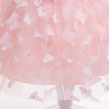 Baby Girl Three-Dimension Butterfly Gown for Baptism/Birthday