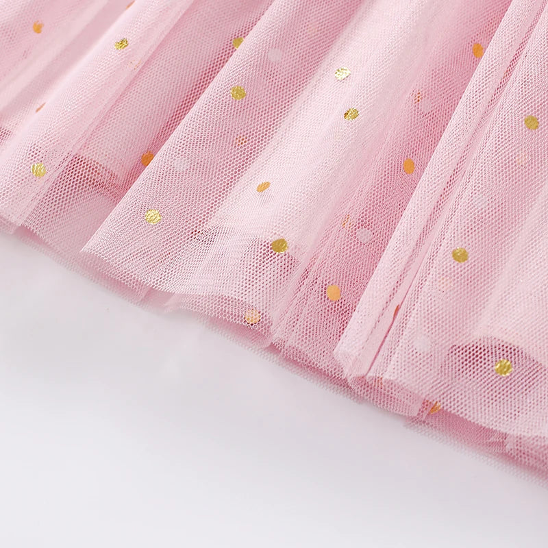Little Girls Cartoon Rabbits Embroidered Summer Dress childrensterritory
