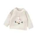 Round Neck Duck Embroidery Design Winter Sweater For Baby childrensterritory