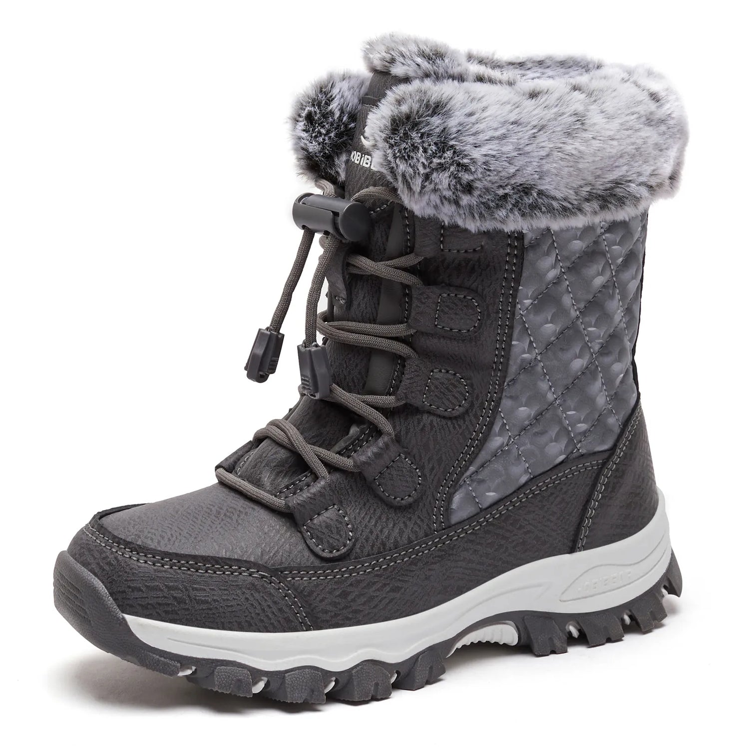 Kids Waterproof Warm Faux Fur Lined Snow Boots childrensterritory