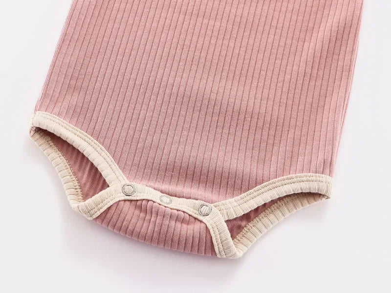 Short Sleeve Baby Unisex Cotton Romper