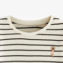 Round Neck Long Sleeves Cartoon Print Cotton Tops For Girls childrensterritory
