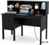White Study Desk Featuring Drawers and Hutch for Home Office childrensterritory