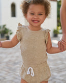 Baby/Kids Girl and Boys Ribbed Print Clothing Sets For Summer childrensterritory