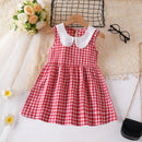 Kids Girls Floral Sleeveless Princess Outfit/Dress