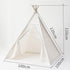 Kids Porable Cotton Canvas Indian Play Tent childrensterritory