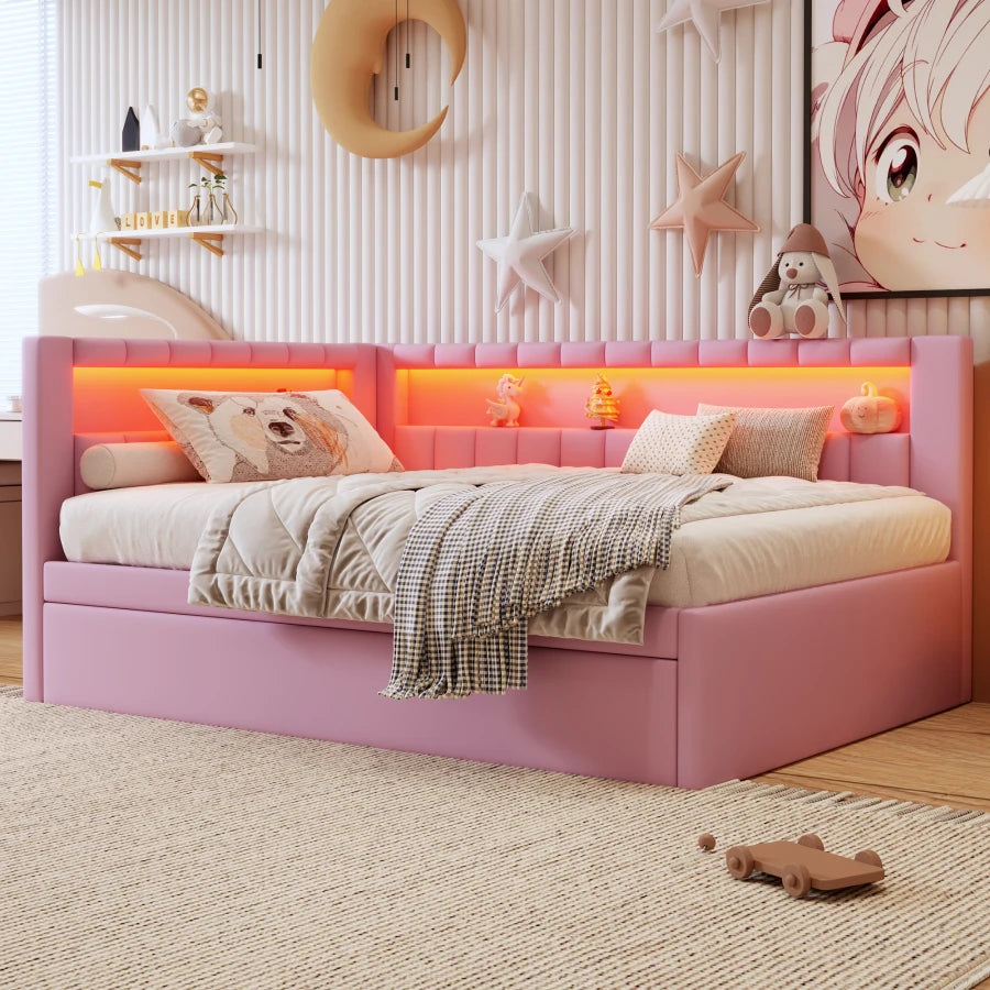 Elegant Kids Bed with High-Quality Finish